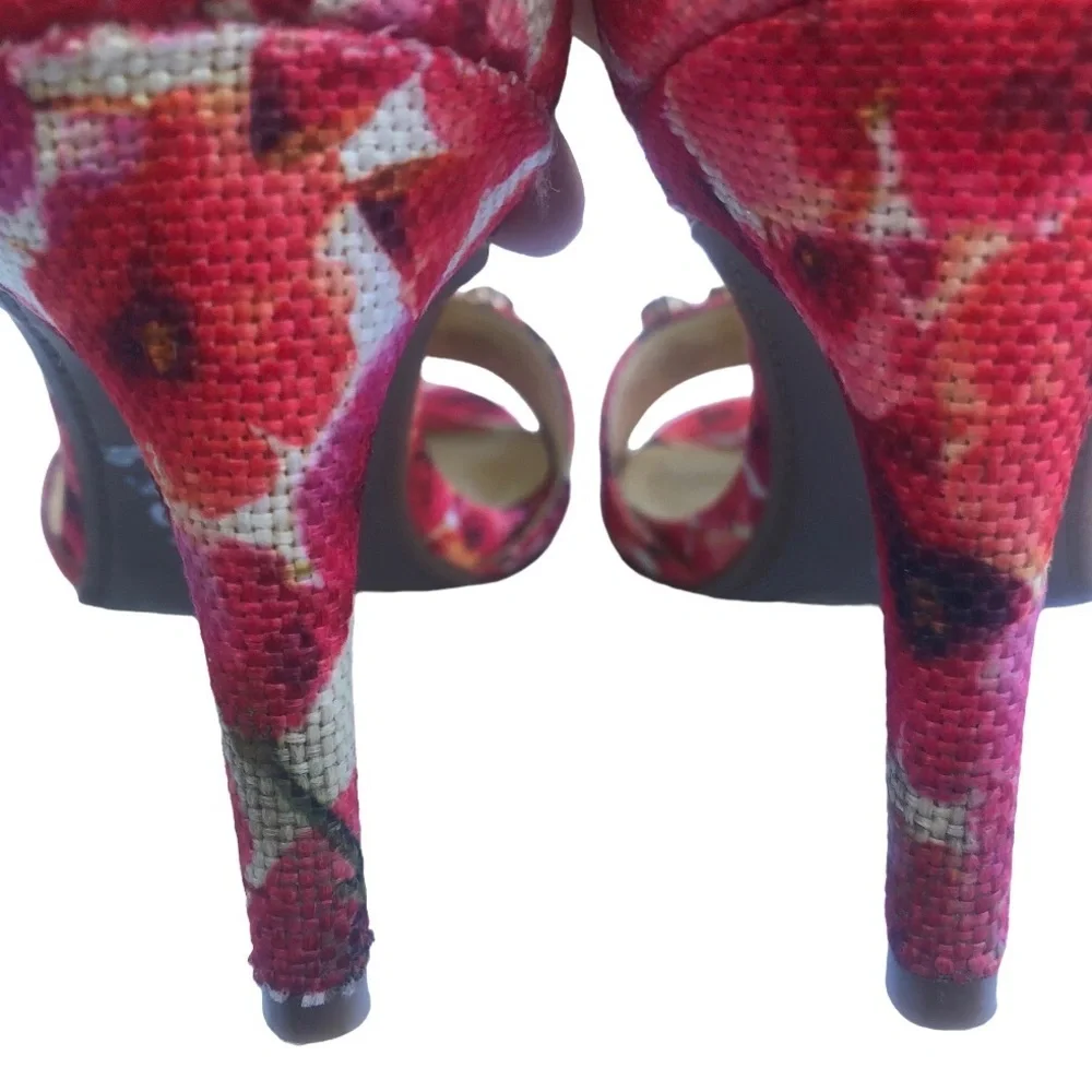 Liz Claiborne floral sandal glam heels 11 - Picture 4 of 9